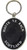 Scottish Souvenir Keyring Thistle Design on Oval White Brass Metal