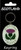 Scottish Souvenir Keyring Thistle Design on Oval White Brass Metal