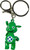 Dancing Nessie Keyring Loch Ness Monster with Saltire Cross Scotland Flag