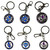 Rotating Keyring Scotland Souvenir with Crystal Thistle Saltire Map Designs Rotating Keyring Scotland Souvenir with Crystal Thistle Saltire Map Designs