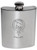 Wallace Family Crest 6oz Polished Pewter Kidney Flask
