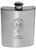 Wood of Largo Family Crest 6oz Polished Pewter Kidney Flask
