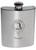 Halket Family Crest 6oz Polished Pewter Kidney Flask