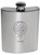 Lang Family Crest 6oz Polished Pewter Kidney Flask