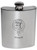 Dunbar Family Crest 6oz Polished Pewter Kidney Flask