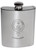 Langlands Family Crest 6oz Polished Pewter Kidney Flask