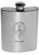 Hendrie Family Crest 6oz Polished Pewter Kidney Flask