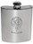 Bannatyne Family Crest 6oz Polished Pewter Kidney Flask