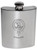 Haldane Family Crest 6oz Polished Pewter Kidney Flask