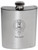Houston Family Crest 6oz Polished Pewter Kidney Flask