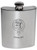 Hepburn Family Crest 6oz Polished Pewter Kidney Flask