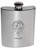 Grigor Family Crest 6oz Polished Pewter Kidney Flask