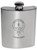Charteris Family Crest 6oz Polished Pewter Kidney Flask