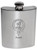 Baird Family Crest 6oz Polished Pewter Kidney Flask