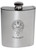 MacMurray Family Crest 6oz Polished Pewter Kidney Flask