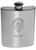 MacCuag Family Crest 6oz Polished Pewter Kidney Flask