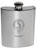 Adamson Family Crest 6oz Polished Pewter Kidney Flask