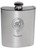 MacIssac Family Crest 6oz Polished Pewter Kidney Flask