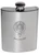 MacCasland Family Crest 6oz Polished Pewter Kidney Flask