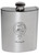 MacNeur Family Crest 6oz Polished Pewter Kidney Flask