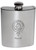 MacLay Family Crest 6oz Polished Pewter Kidney Flask