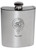 MacUre Family Crest 6oz Polished Pewter Kidney Flask