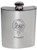 Randolf Family Crest 6oz Polished Pewter Kidney Flask