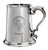 Bowman Family Crest Polished Pewter 1 Pint Tankard with Scroll handle