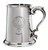 Heron Family Crest Polished Pewter 1 Pint Tankard with Scroll handle