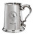 Kinloch Family Crest Polished Pewter 1 Pint Tankard with Scroll handle