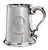 Fullerton Family Crest Polished Pewter 1 Pint Tankard with Scroll handle