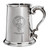 Colville Family Crest Polished Pewter 1 Pint Tankard with Scroll handle
