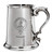 Davison Family Crest Polished Pewter 1 Pint Tankard with Scroll handle