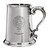 Charles Family Crest Polished Pewter 1 Pint Tankard with Scroll handle