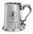 Borthwick Family Crest Polished Pewter 1 Pint Tankard with Scroll handle