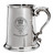 Donnachaidh Family Crest Polished Pewter 1 Pint Tankard with Scroll handle