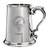 Enrick Family Crest Polished Pewter 1 Pint Tankard with Scroll handle