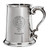 Kenneth Family Crest Polished Pewter 1 Pint Tankard with Scroll handle