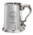 Grierson Family Crest Polished Pewter 1 Pint Tankard with Scroll handle