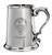 Lansdale Family Crest Polished Pewter 1 Pint Tankard with Scroll handle