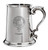 Combie Family Crest Polished Pewter 1 Pint Tankard with Scroll handle