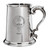Hog Family Crest Polished Pewter 1 Pint Tankard with Scroll handle