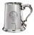Gow Family Crest Polished Pewter 1 Pint Tankard with Scroll handle