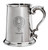 Arthur Family Crest Polished Pewter 1 Pint Tankard with Scroll handle