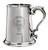 Duff Family Crest Polished Pewter 1 Pint Tankard with Scroll handle