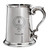 Alistair Family Crest Polished Pewter 1 Pint Tankard with Scroll handle