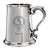 Dallas Family Crest Polished Pewter 1 Pint Tankard with Scroll handle