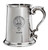 Agnew Family Crest Polished Pewter 1 Pint Tankard with Scroll handle