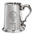 Christie Family Crest Polished Pewter 1 Pint Tankard with Scroll handle