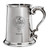 Bonar Family Crest Polished Pewter 1 Pint Tankard with Scroll handle